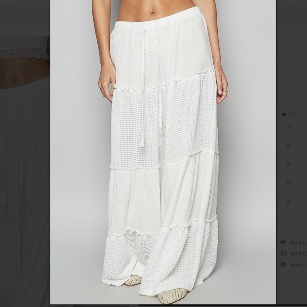 NWOT POL White Wide Leg Pants